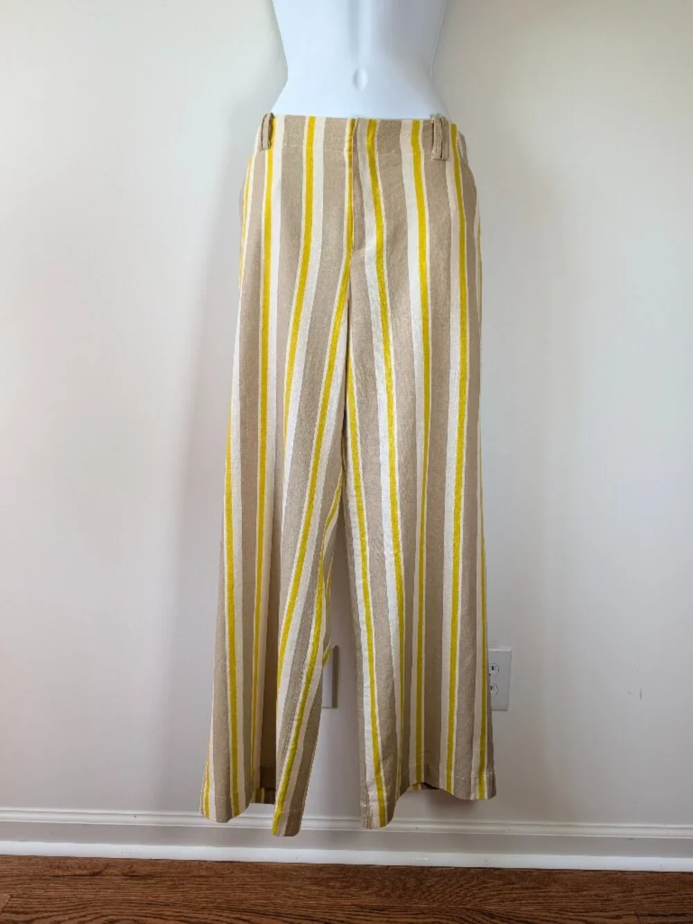 ZARA Striped Linen Blend Pants NWT – Sizes L & M Available